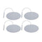 Economy 2" x 4" White Foam Oval EMS & TENS Electrode Pad - 1 Pack (4 Pads) - Tens Units
